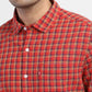 Men's Checkered Spread Collar Shirt - c7b81464-d5ef-4822-a2b2-141ac61c28e8 View