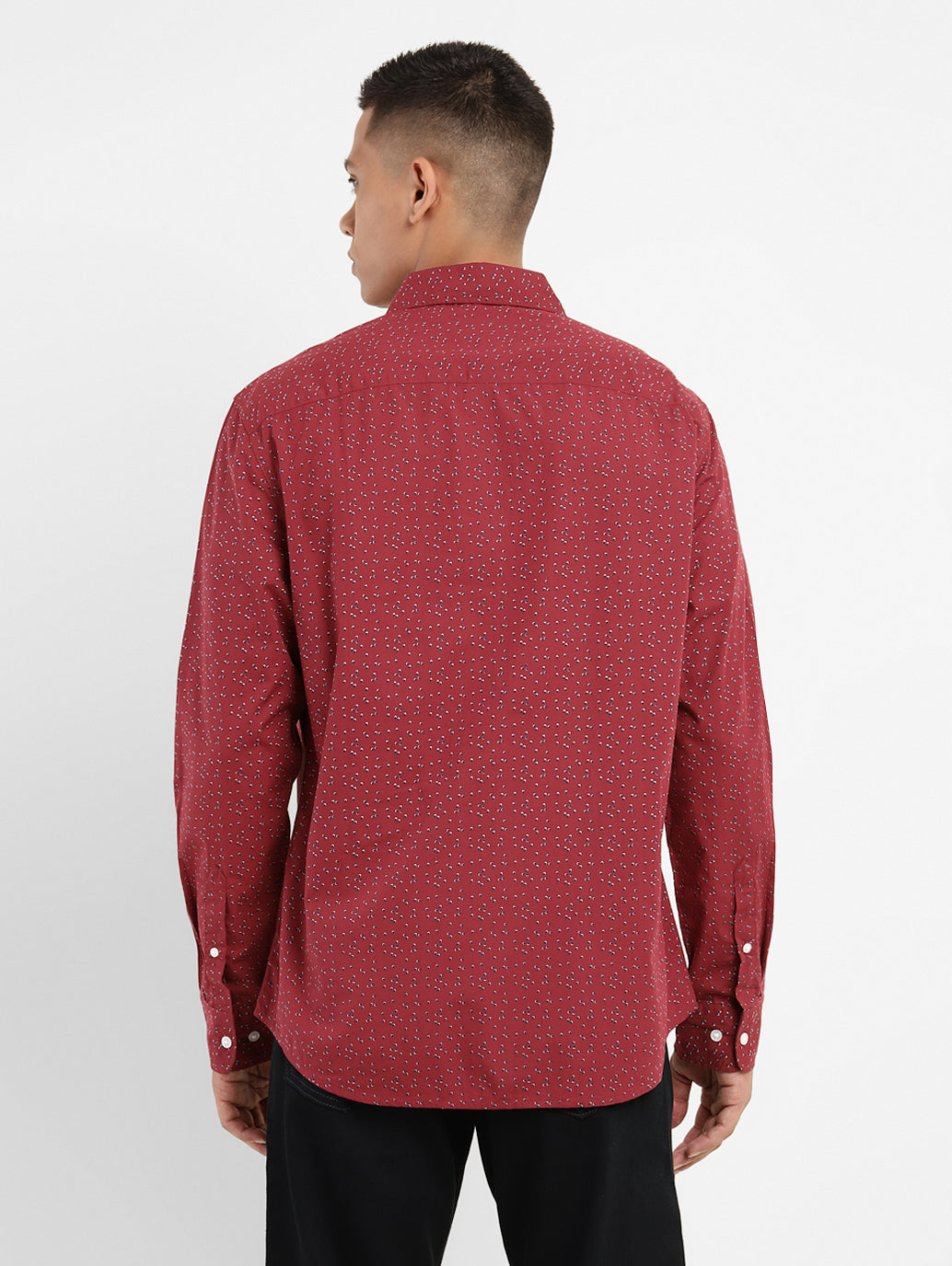 Men's Geometric Print Slim Fit Shirt - 077660fd-7680-4e70-9097-8c9d9ea1da47 View