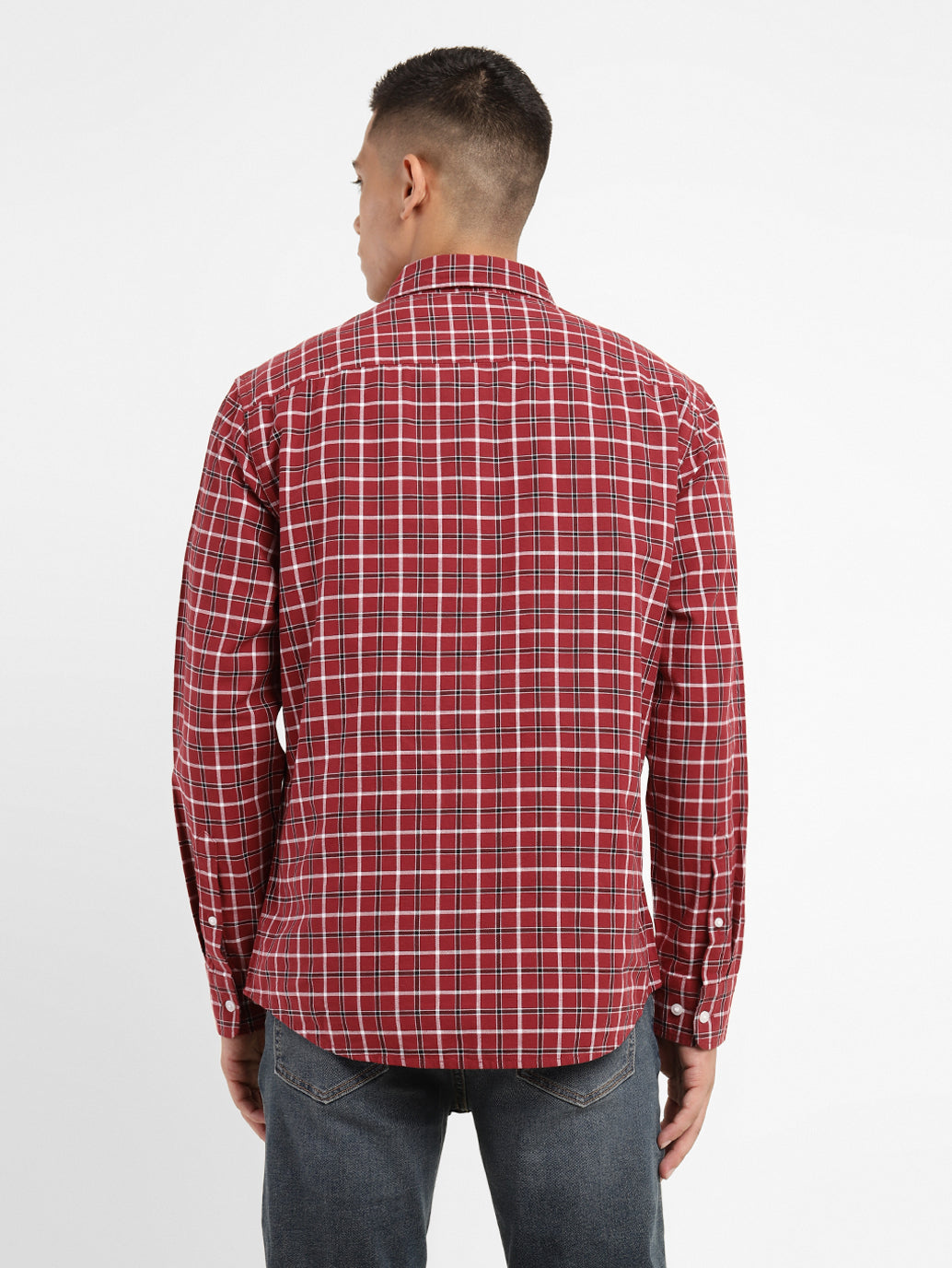 Men's Checkered Slim Fit Shirt - 3e15d3cc-9e0a-4516-af03-9b77e8716a20 View