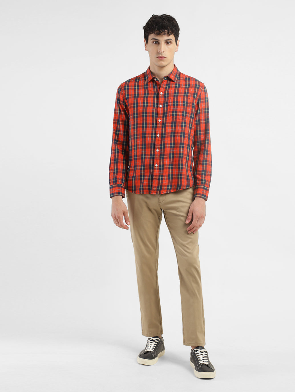 Men's Checkered Slim Fit Shirt - ff3ea88c-f7b3-4ce5-ad45-d66779cb2a75 View