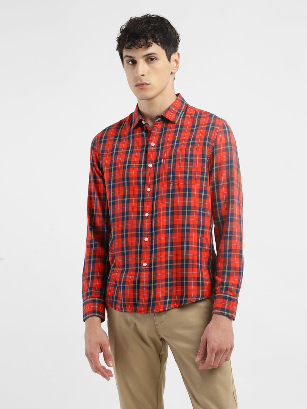 Men's Checkered Slim Fit Shirt - 5454a73b-a4f7-48b9-9c24-674cd4beabc3 View