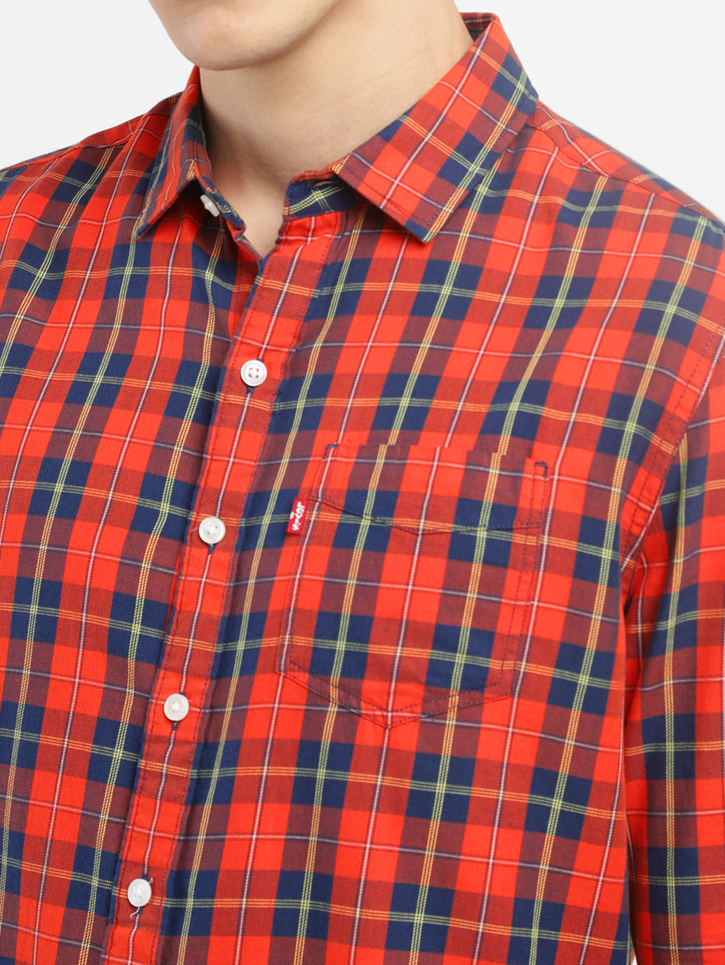 Men's Checkered Slim Fit Shirt - 062ee45d-339f-457b-87f9-2f79bec856f9 View