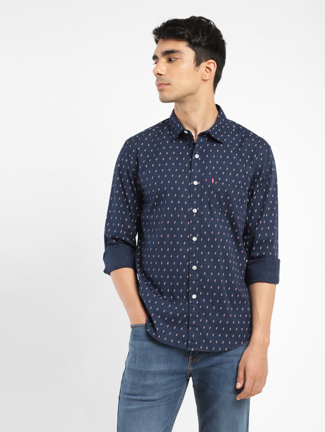 Men's Printed Slim Fit Shirt - d30a8425-bf9b-4259-bcd6-65ef91da6e98 View