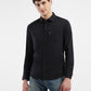 Men's Solid Slim Fit Shirt - Front View
