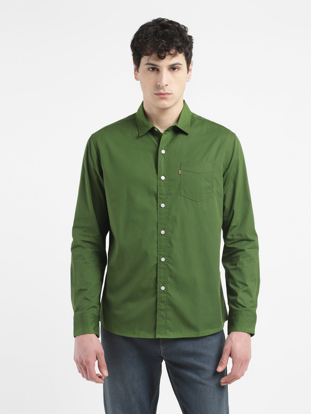 Men's Solid Slim Fit Shirt - c2a6af90-371e-4fec-88c1-5750727b14bc View
