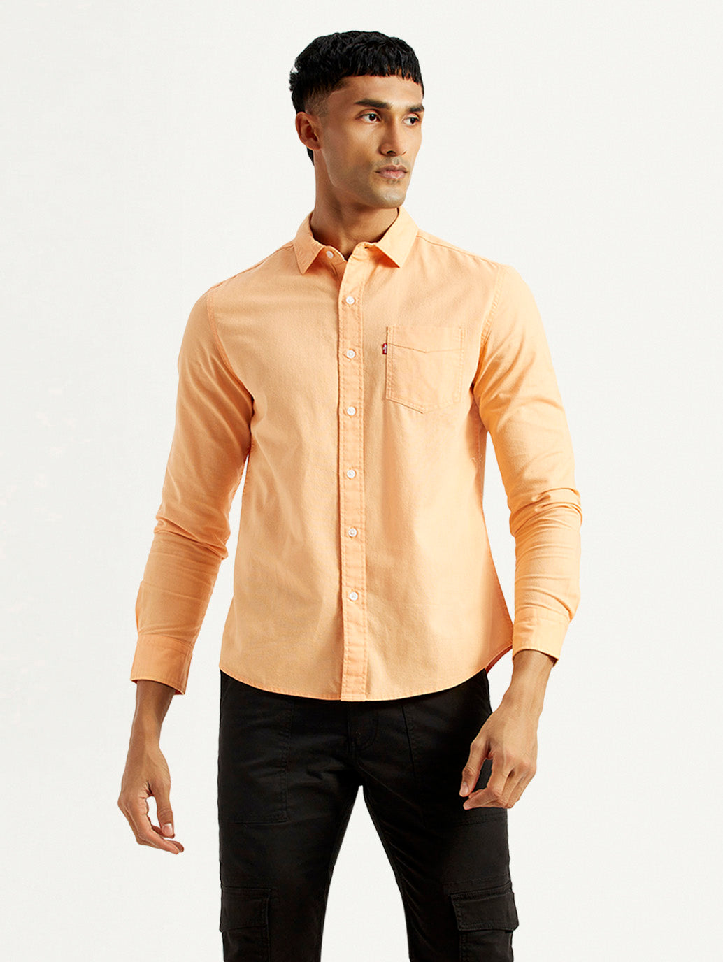 Men's Solid Slim Fit Shirt - c6ea2123-5ddf-452c-b494-8c2c1769d911 View