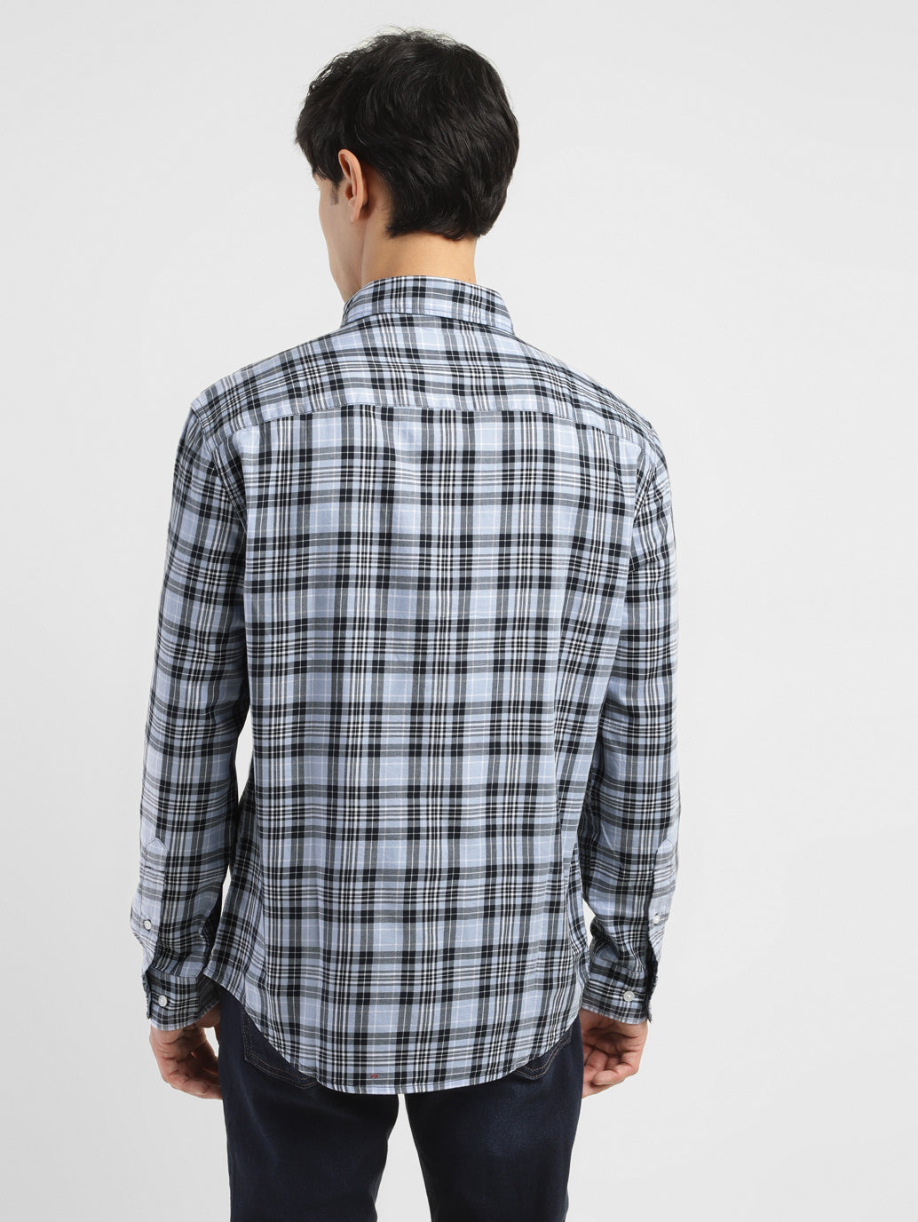 Men's Checkered Slim Fit Shirt - 61c8f7cc-6460-410e-b24f-7344f1a47cc1 View