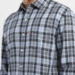 Men's Checkered Slim Fit Shirt - FrontDetails View