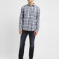 Men's Checkered Slim Fit Shirt - ModelFront View
