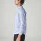 Men's Checkered Slim Fit Shirt - Side View