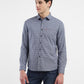 Men's Checkered Slim Fit Shirt - Front View