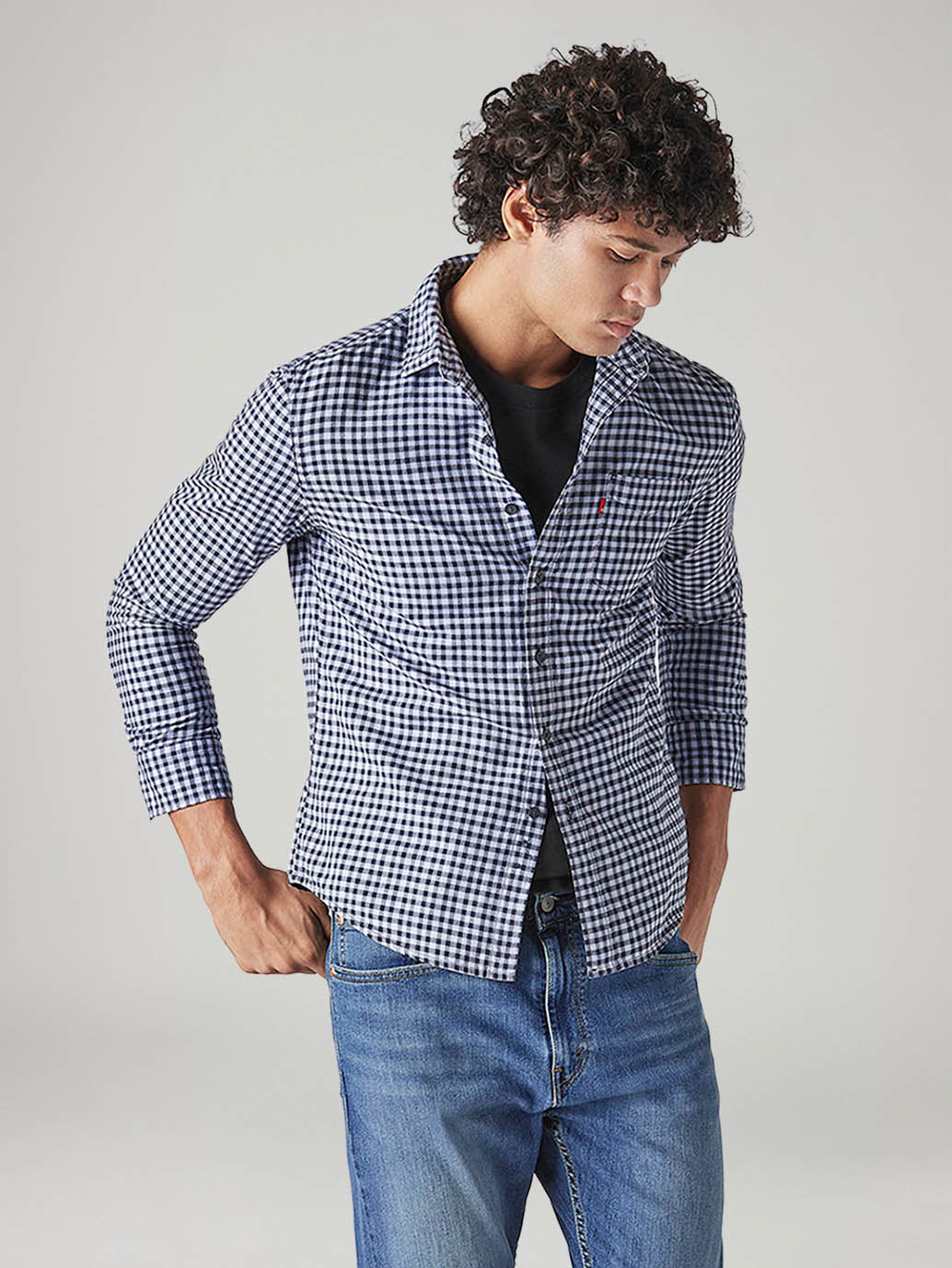 Men's Checkered Slim Fit Shirt - Styleshot View