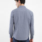 Men's Checkered Slim Fit Shirt - Back View
