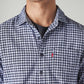 Men's Checkered Slim Fit Shirt - Detail View