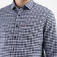 Men's Checkered Slim Fit Shirt - FrontDetails View