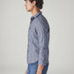 Men's Checkered Slim Fit Shirt - Side View
