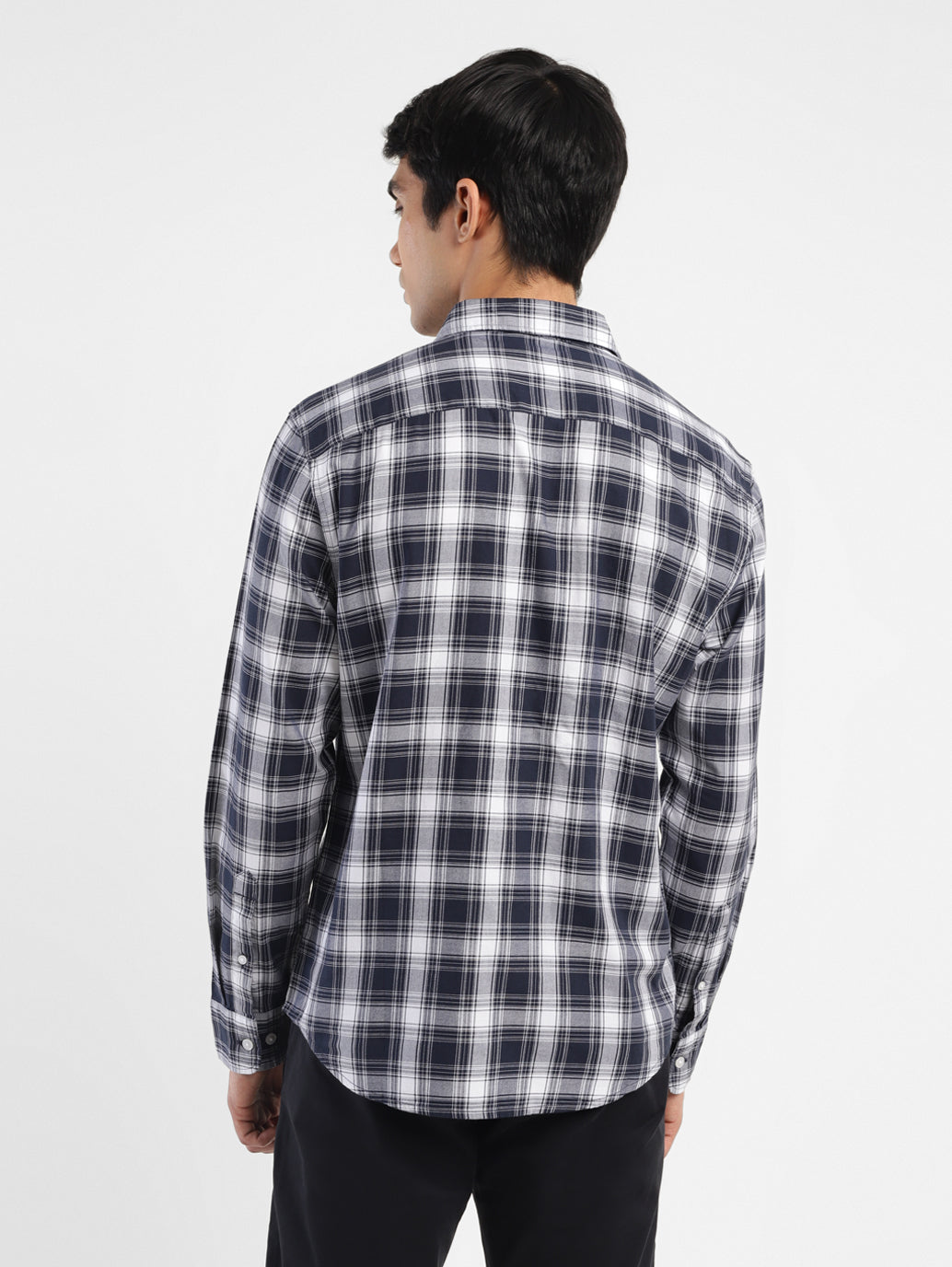 Men's Checkered Slim Fit Shirt - 336814a0-8621-418a-a8ba-8fd5a4c3154a View