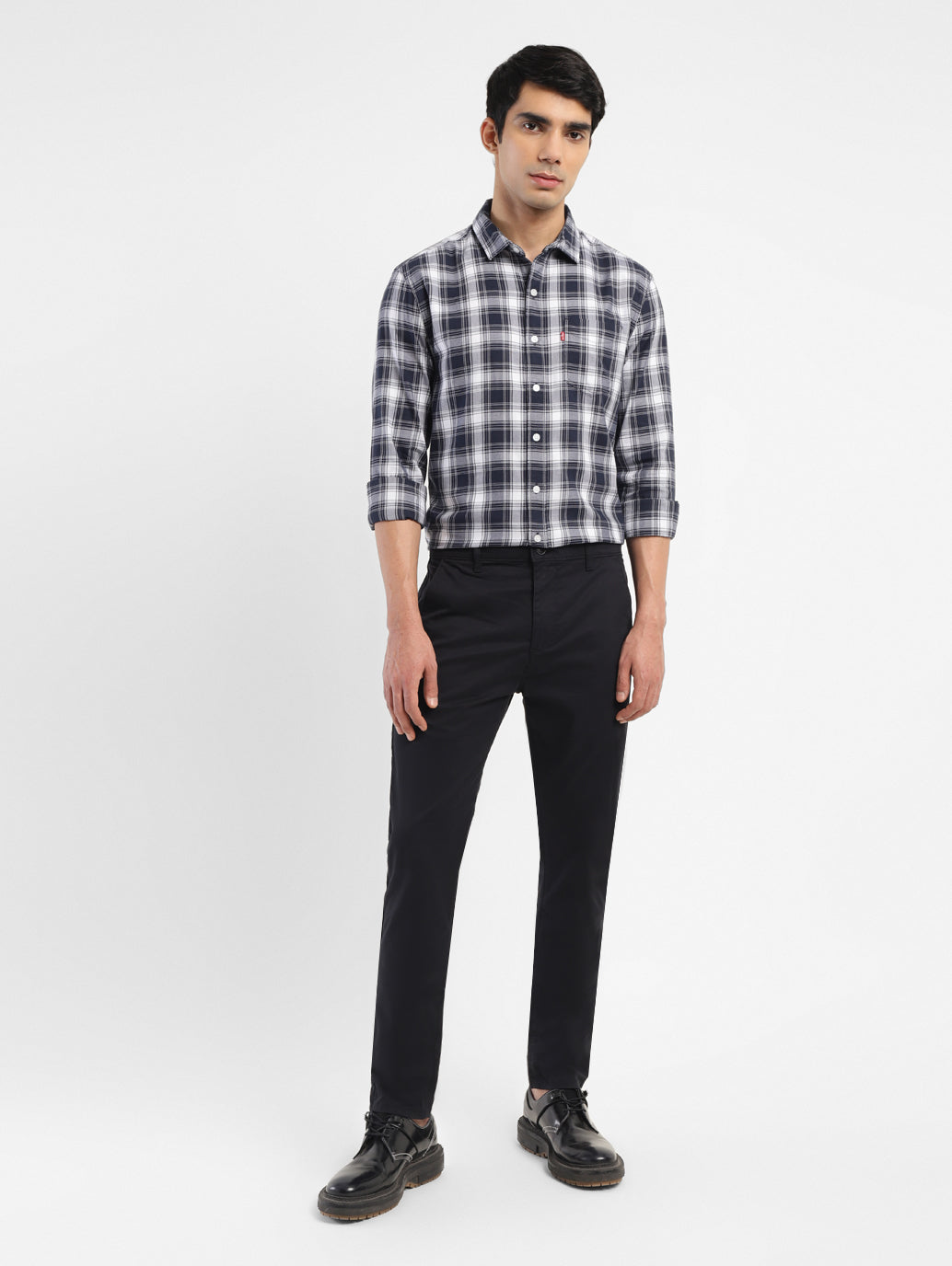 Men's Checkered Slim Fit Shirt - 7a028d30-5475-40bc-8c96-25daee48052c View