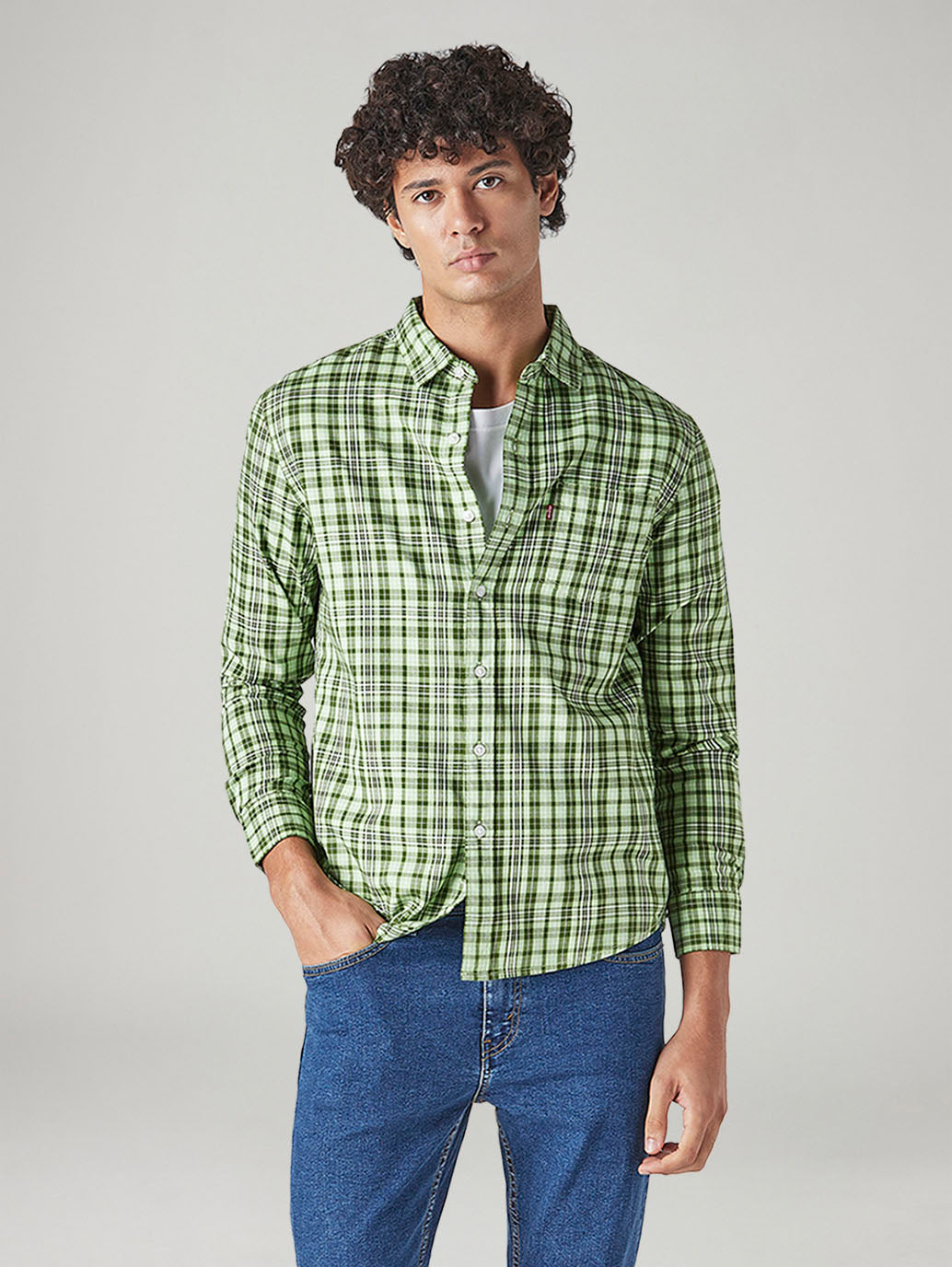 Men's Checkered Slim Fit Shirt