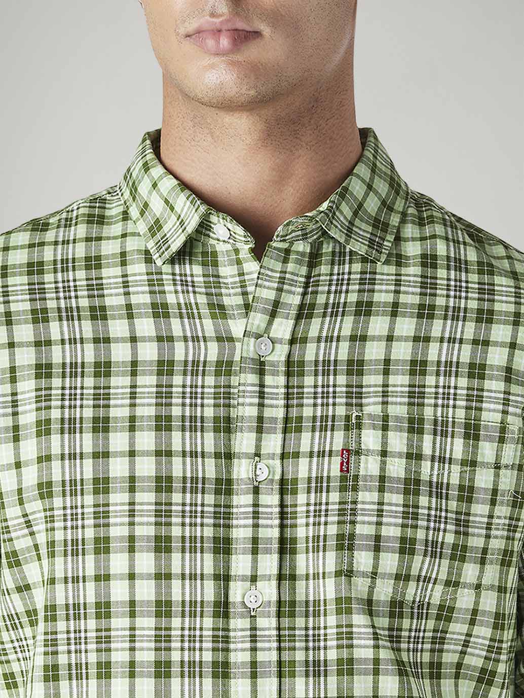 Men's Checkered Slim Fit Shirt - 20 View