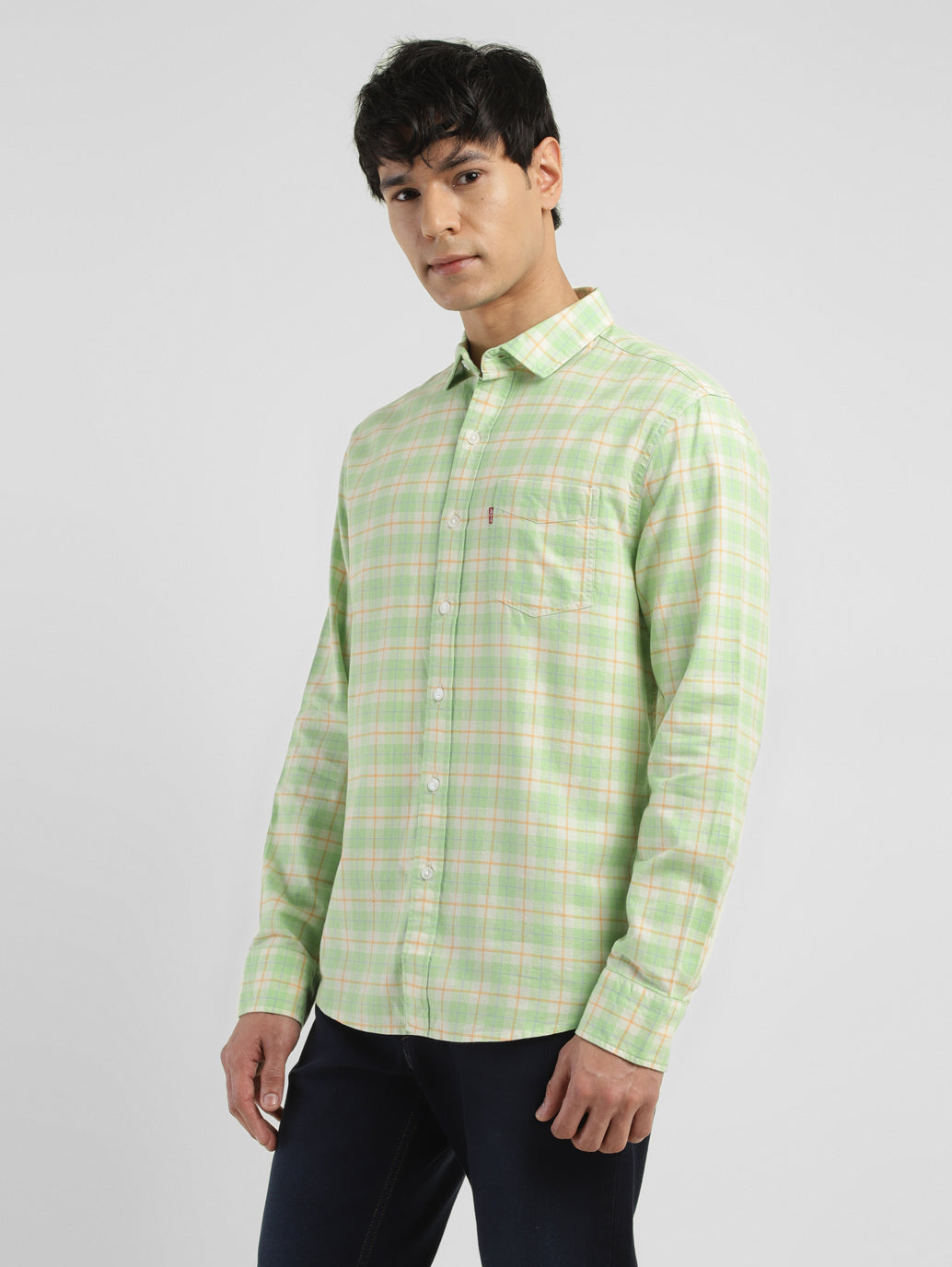 Men's Checkered Slim Fit Shirt - 29a00872-b3aa-42a4-bd62-b3657c20eba1 View