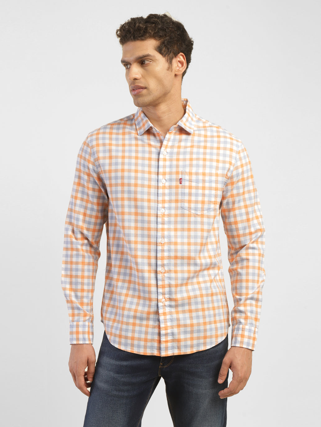 Men's Checkered Slim Fit Shirt - cf3eaf51-1643-4933-837d-8168ce2b053d View