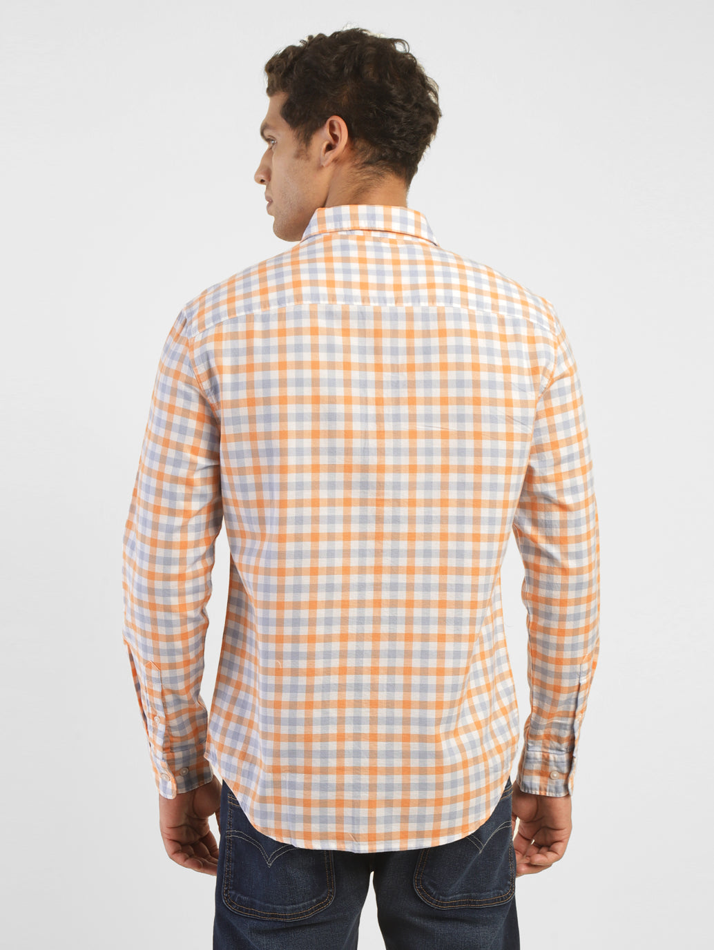 Men's Checkered Slim Fit Shirt - 37da8c9c-5412-41e5-a11d-d6c649076712 View