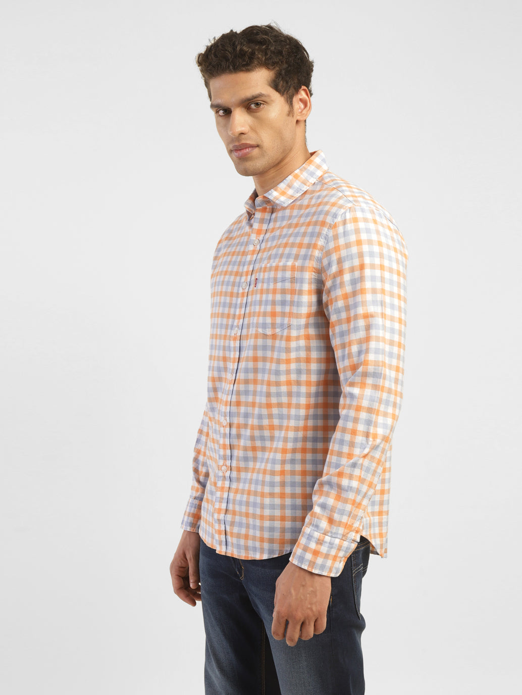 Men's Checkered Slim Fit Shirt - 1d115586-6156-43a7-b1cc-cc3563219b49 View