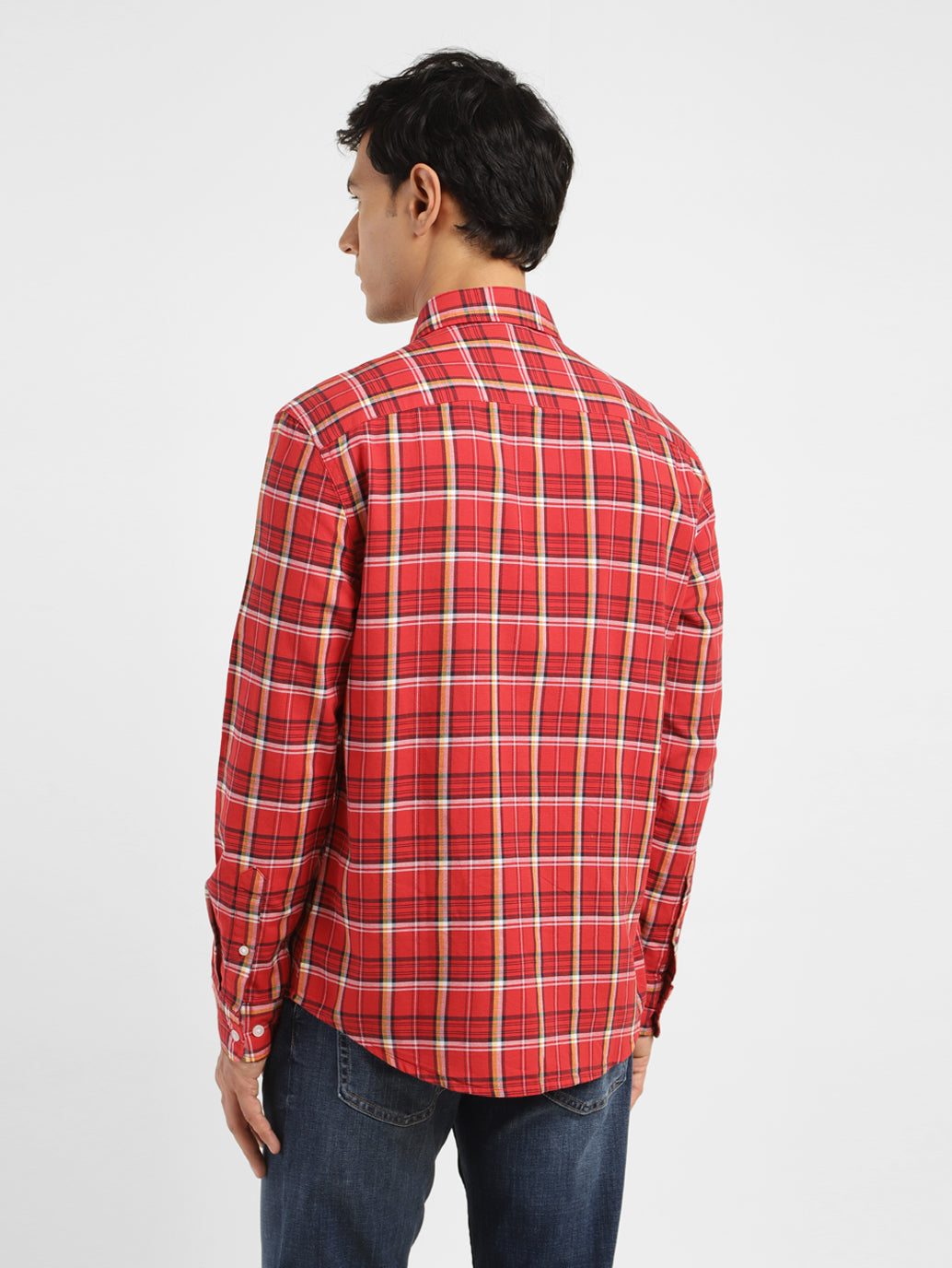 Men's Checkered Slim Fit Shirt - ba00d92b-bd9b-48bd-ad1a-1b792a8b304a View