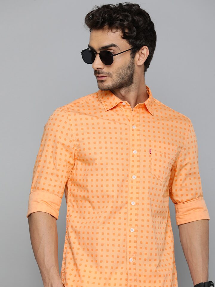 Men's All Over Printed Slim Fit Shirt - 01 View