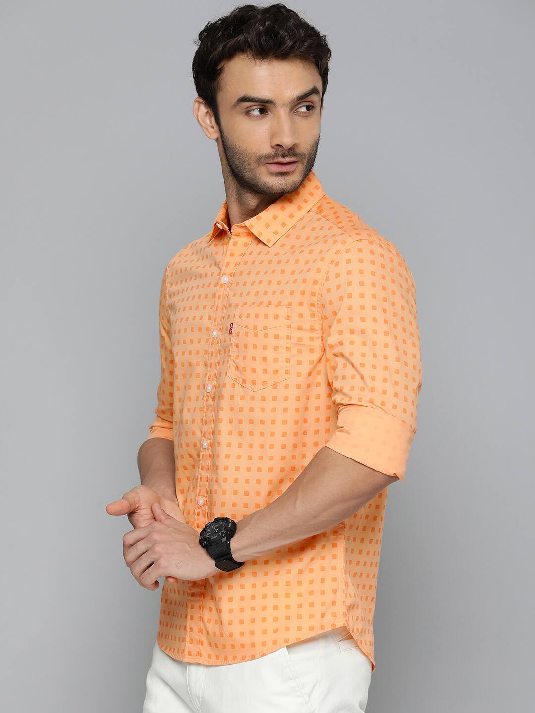 Men's All Over Printed Slim Fit Shirt - 02 View