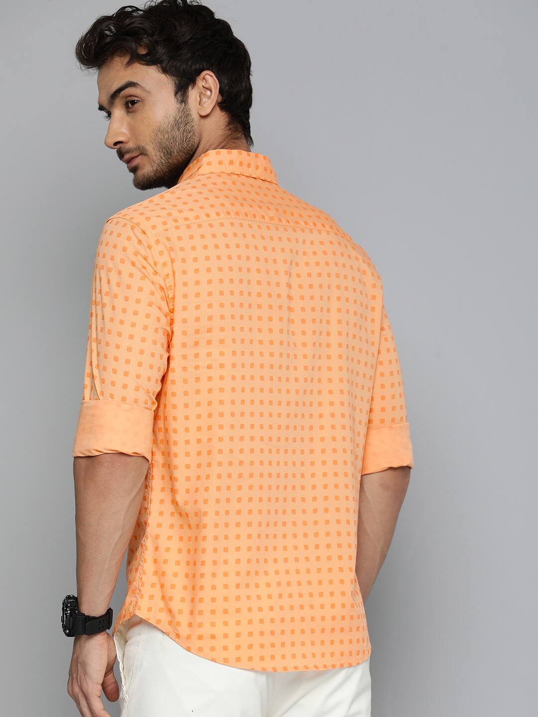 Men's All Over Printed Slim Fit Shirt - 3 View