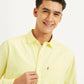 Men's Solid Regular Fit Shirt - Detail View