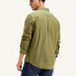 Men's Solid Regular Fit Shirt - Back View