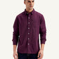 Men's Solid Slim Fit Shirt - Front View