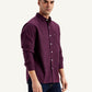 Men's Solid Slim Fit Shirt - Side View
