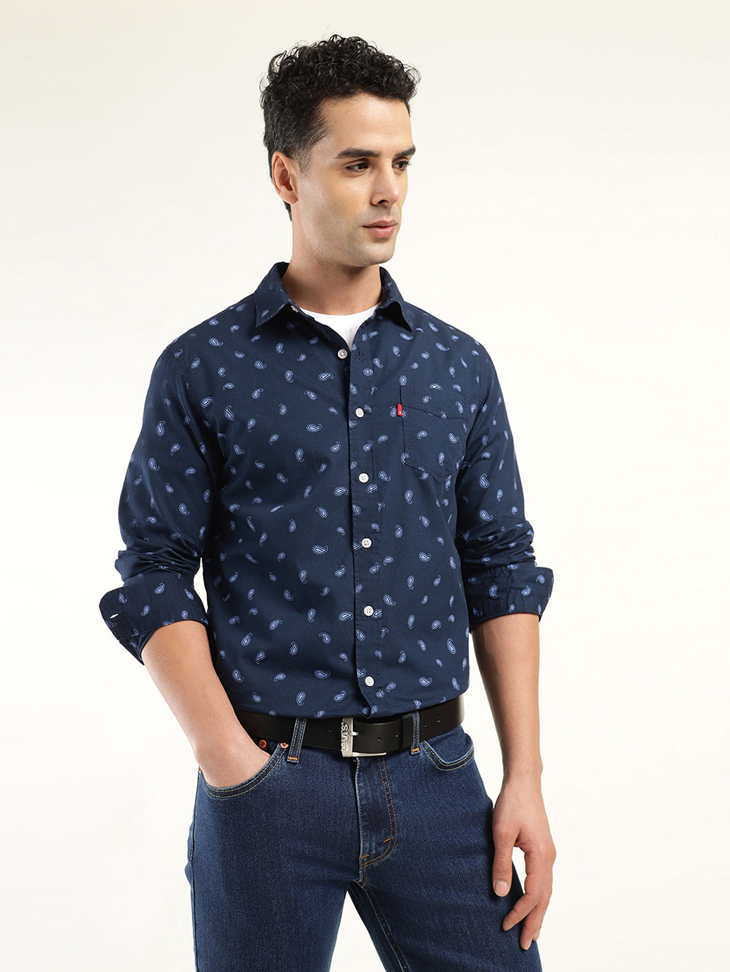 Men's Printed Slim Fit Shirt