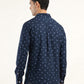 Men's Printed Slim Fit Shirt - Back View