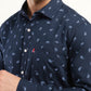 Men's Printed Slim Fit Shirt - Detail View