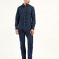 Men's Printed Slim Fit Shirt - ModelFront View