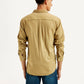 Men's Solid Slim Fit Oxford Shirt - Back View