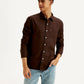 Men's Solid Slim Fit Oxford Shirt - Front View