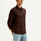 Men's Solid Slim Fit Oxford Shirt - Side View