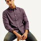Men's Solid Slim Fit Oxford Shirt - Styleshot View