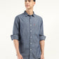 Men's Solid Slim Fit Shirt - Front View