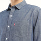 Men's Solid Slim Fit Shirt - Detail View
