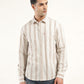 Men's Striped Slim Fit Shirt - Front View