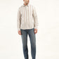 Men's Striped Slim Fit Shirt - ModelFront View