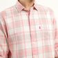 Men's Checkered Slim Fit Shirt - Detail View