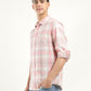 Men's Checkered Slim Fit Shirt - Side View